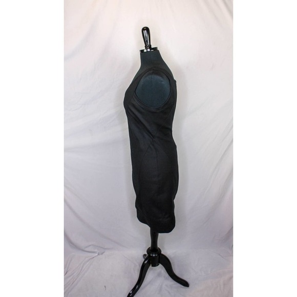 Helmut Lang Dress Sleeveless Black V Neck Size 8 - Picture 2 of 4